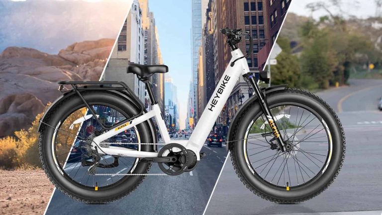 Електровелосипед Heybike Alpha з широкими шинами на розпродажу за $1,599, з двигуном середньої потужності 500 Вт, запасом ходу до 60 миль і сертифікацією UL для всіх видів місцевості. Придбайте Heybike Alpha і насолоджуйтеся пригодами на всіх типах місцевості!