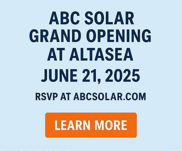 ABC Solar святкує 25-річчя з урочистим відкриттям в AltaSea
